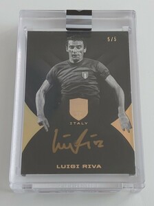 2018 Panini Eminence Soccer Luigi Riva Автограф -карта /5 Италия Leva Italian Sign Card Soccer