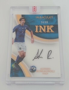 2017 PANINI IMMACULATE COLLECTION SOCCER ROMAGNOLI AUTOGRAPH CARD /65 INK ITALY ロマニョーリ イタリア代表 ミラン ラツィオ サイン 