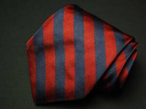 [Brooks Brothers Brooks Brothers ]A2852 wine navy USA America made SILK brand necktie USED old clothes superior article 