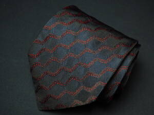[HUGO BOSS Hugo Boss ]A2890 black black Italy made in Italy SILK brand necktie old clothes superior article 