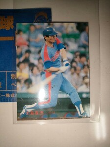 大島康徳　86 カルビープロ野球チップス No.208 中日ドラゴンズ