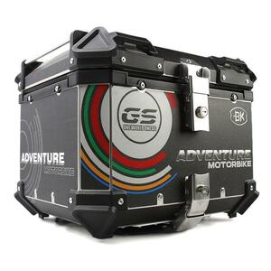 1円 リアボックス 45L モノキーケース バイク用トップケース 取り付け金具付き トップケース 収納ケース ハンドル付き 防水 鍵2本 ブラック