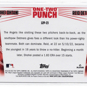 【大谷翔平/リード・デトマーズ Shohei Ohtani/Reid Detmers】2023 Topps - One-Two Punch ★ Los Angeles Angels エンゼルスの画像2