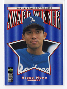 レア！【野茂英雄 ／ Hideo Nomo】1996 Upper Deck Collector Choice - N.L. Rookie of the year #705 ★ Los Angeles Dodgers ドジャース