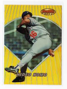 レア！【野茂英雄 ／ Hideo Nomo】1996 Bowman's Best Previews - REFRACTOR リフラクター #BBP-26 ★ Los Angeles Dodgers ドジャース