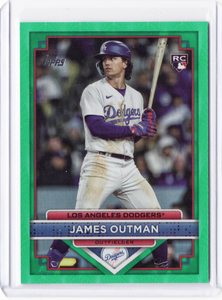 99枚限定！【James Outman ジェームズ・アウトマン】2023 Topps Flagship Collection - グリーン ★ Dodgers ドジャース ★ RC 大谷翔平 