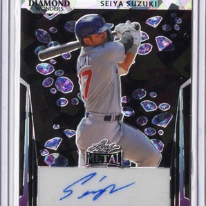 4枚限定！【SEIYA SUZUKI ／ 鈴木誠也】2023 Leaf Metal Diamond Wonders Black - 直筆サインカード ★ CHICAGO CUBS シカゴ・カブスの画像1