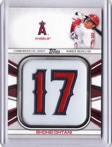 レア！【Shohei Ohtani ／ 大谷翔平】2022 Topps Series 1 - Jersey Number Medallion ★ Angels ロサンゼルス・エンゼルス