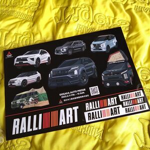 RALLIARTステッカー 三菱自動車 オートメッセ