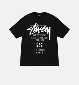 ステューシー STUSSY WORLD TOUR TEE ワールドツアーTシャツ　新品未開封