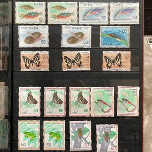 【未使用切手】まとめ売り 昭和の切手 生き物 昆虫の画像1
