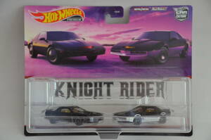 Hot Wheels Premium Knight Rider K.I.T.T & K.A.R.R 2 car set ★HW ホットウィール ナイト ライダー カール キット ファイアー バード