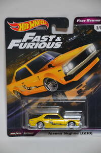 Hot Wheels 2019 Premium FAST REWIND Nissan Skyline (C210) ＃2/5 HW ホットウィール プレミアム スカイライン ジャパン JAPAN ワイスピ