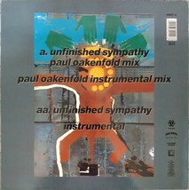 Massive Attack Unfinished Sympathy Paul Oakenfold Remixes 英国盤12インチシングル_画像2