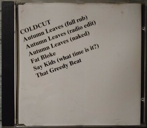 Coldcut Autumn Leaves 1st test pressing 英国盤プロモーションシングル