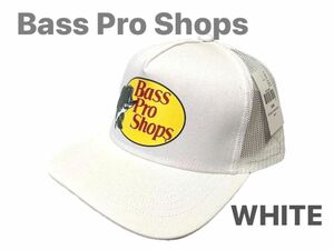 Bass Pro Shops Fishing Trucker WHITE バスプロ メッシュキャップ ホワイト 釣り ホワイト