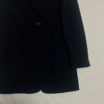 高級 DKNY ダナキャランニューヨーク ジャケット テーラード シングル ブラック 黒 WOOL 羊毛_画像5
