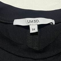 【高級】UN3D. アンスリード 切り替えTシャツ ナイロン カットソー プルオーバー デザイン◎ サイズ38 ブラック カーキ 希少_画像5
