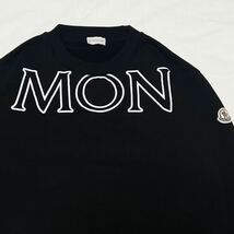 ★1円スタート★【高級】MONCLER モンクレール スウェット トレーナー 長袖 ブラック 胸ロゴ 袖ロゴ 刺繍 Lサイズ 希少_画像2