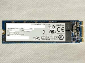 ◆送料無料◆M.2 SSD SATA【SanDisk SD8SN8U128G】128GB 1本