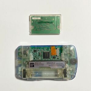 WonderSwan ☆ ワンダースワン クリアブルー + ワンピース 虹の島伝説 カセット セット ジャンク 動作未確認 パーツ取り■SAC119の画像2