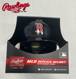 [Бесплатная доставка] Rawlings Rawlings MLB Реплика Шлем Бостон Ред Сокс Стенд Бейсбол rwmlbmr-bos