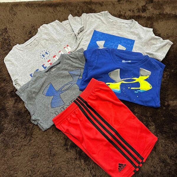 UNDER ARMOR Tシャツ&adidasハーパンお纏め