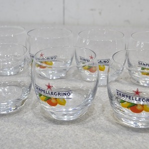 中古■サンペレグリノ グラス 7個セット コップ ガラスコップ タンブラーグラス sanpellegrino san pellegrinoの画像1
