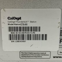 Caldigit CTS-60 ドッキングステーション＊ジャンク品【TB】【福岡】_画像7