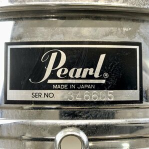 PEARL S/N:346605 パール スネアドラム 消音パッド付き 状態説明あり★現状品【福岡】の画像6