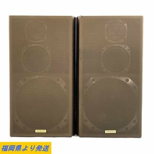 ONKYO D-77XX オンキヨー 3WAYスピーカーペア 音出しOK ※外装/ネットに破損/劣化あり 動作/状態説明あり◆現状品【福岡】