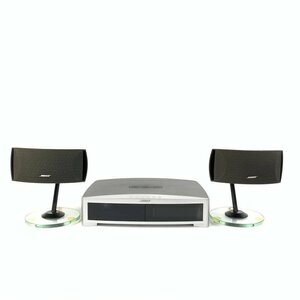 BOSE AV3-2-1Ⅱ ボーズ Media Center コンポ [マルチメディアセンター&サテライトスピーカー全3点セット] スタンド２個付き◆ジャンク品