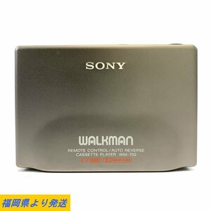 SONY WALKMAN WM-702 ソニー ポータブルカセットプレーヤー ウォークマン リモコン付き ※充電池なし 状態説明あり◆ジャンク品【福岡】