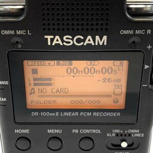 TASCAM タスカム DR-100mkⅡ LINEAR PCM RECORDER レコーダー ※動作/状態説明あり ＊現状品【TB】【福岡】の画像8