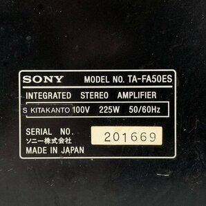 SONY ソニー TA-FA50ES プリメインアンプ 110W+110W/4Ω◆現状品の画像8