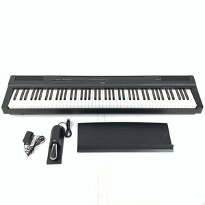 YAMAHA P-125B ヤマハ 電子ピアノ　ACアダプタ/譜面立て/ダンパーペダル付き★現状品【TB】【委託】