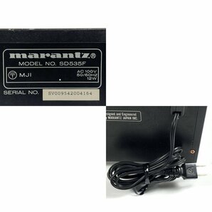 marantz SD535F マランツ Wカセットデッキ プレーヤー レコーダー◆現状品の画像9