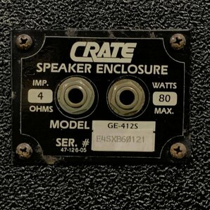 [関東のみ発送可]CRATE GE-412S クレイト ギターアンプキャビネット サイズ≒W790 H830 D370㎜(キャスター含む) 総重量≒31㎏★動作品の画像6