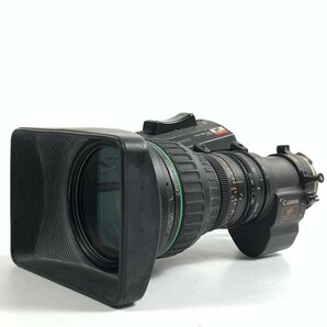 Canon IF キヤノン 業務用ビデオカメラレンズ J15ax8B4 IRS SX12/1:1.7/8-120mm レンズフード/レンズキャップ付き●ジャンク品【TB】の画像2