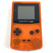 NINTENDO 任天堂 CGB-001 ゲームボーイカラー ダイエーホークス限定クリアオレンジ&クリアブラック ゲーム機本体 難あり＊簡易検査品【GH】_画像1