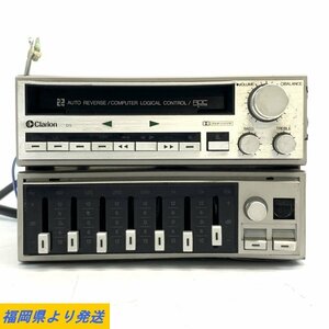 Clarion GD-805A/GE-805A クラリオン カーステレオセット ※通電/動作未確認 ※パーツ欠品あり 状態説明あり○ジャンク品【福岡】