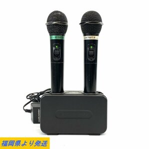 audio-technica AT-CLM700T/B BC700 AD1205JA オーディオテクニカ ワイヤレスマイクセット ※通電のみ確認◆ジャンク品【福岡】の画像1