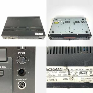 TASCAM タスカム MD-CD1MKⅢ 業務用CD/MDデッキ◆簡易検査品の画像7