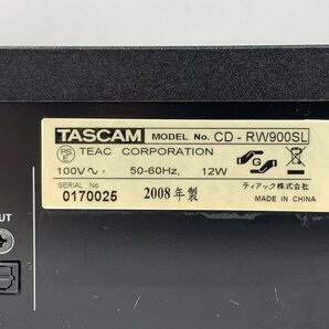 TASCAM タスカム CD-RW900SL 業務用CDレコーダー◆動作品【TB】の画像7