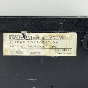 TASCAM タスカム MD-350 業務用MDデッキ◆簡易検査品【TB】の画像8