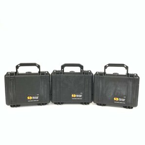 PELICAN 1150 CASE ペリカン 防水・防塵・耐衝撃 小型ハードケース まとめ3点セット 本体外寸(公称値):W240 H109 D198(mm)＊現状品【TB】の画像1