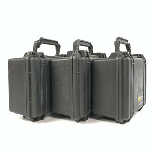 PELICAN 1150 CASE ペリカン 防水・防塵・耐衝撃 小型ハードケース まとめ3点セット 本体外寸(公称値):W240 H109 D198(mm)＊現状品【TB】の画像2