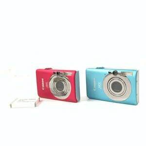 Canon キヤノン IXY 110IS コンパクトデジタルカメラ 同型全2台セット まとめ売り バッテリーx1付き●簡易検査品