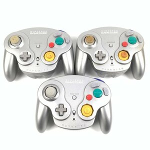 NINTENDO 任天堂 DOL-004 GC ニンテンドー ゲームキューブ ウェーブバード コントローラー まとめ売り 3個セット＊動作未確認品【GH】