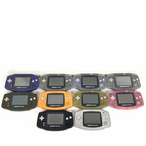 NINTENDO nintendo Game Boy Advance game machine body set sale 10 pcs. set with defect * junk [GH]